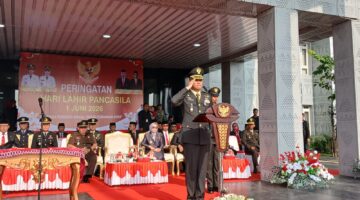 Dandim 1311 Morowali Inspektur Upacara Hari Lahir Pancasila