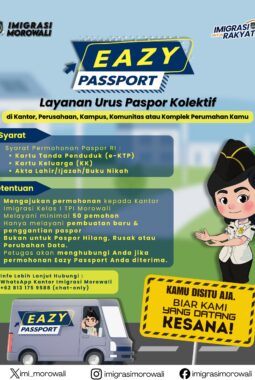 Imigrasi Morowali Perkenalkan Layanan Eazy Passport, Permudah Pengurusan Paspor Secara Kolektif