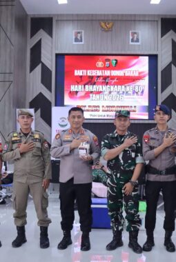 Jelang Hari Bhayangkara ke-80, Polres Morowali Gelar Donor Darah