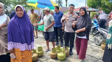 Pasar Murah Tabung gas 3 Kg, Polres Morowali Subsidi Rp.5.000