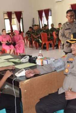 Sambut Hari Bhayangkara ke-80, Polres Morowali Utara Gelar Donor Darah 