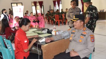 Sambut Hari Bhayangkara ke-80, Polres Morowali Utara Gelar Donor Darah 