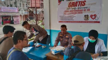 Wujud Polri Untuk Masyarakat, Polres Morowali Gelar Bakti Kesehatan 