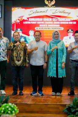 Ramah Tamah  Pemda Morowali Bersama Danrem 132/Tadulako  Berlangsung  Hikmad 