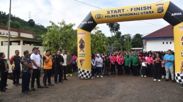 Polres Morowali Utara gelar Olahraga Bersama jelang Hari Bhayangkara ke-80