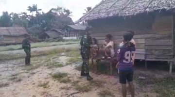 Satgas Yonif 123/Rajawali Perkuat Kemanunggalan TNI-Rakyat