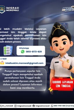 Layanan Info Izin Tinggal, Kantor Imigrasi  Morowali  Hadirkan Akses Informasi  yang Lebih Mudah Bagi WNA dan Penjamin