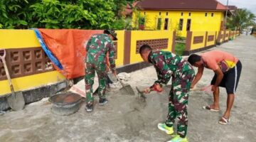 Rakyat Dan TNI , Membangun RTLH di Pulau Dua