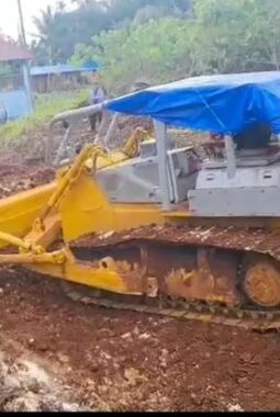 Kejar Target,Satgas TMMD Ke-129 Optimistis Pekerjaan Jalan   Rampung Tepat Waktu