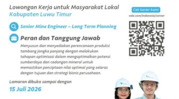 Lagi, PT Vale Buka Loker untuk Masyarakat Luwu Timur