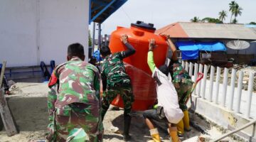 TNI Bersama Rakyat,Manunggal Air Bersih TMMD Ke-129 di Desa Umbele Lama
