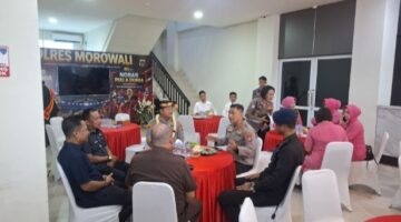 Sekda Hadiri Kegiatan Penjemputan Kapolres Morowali