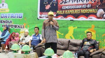 Turnamen Bulutangkis Piala Kapolres Morowali Resmi Dibuka 