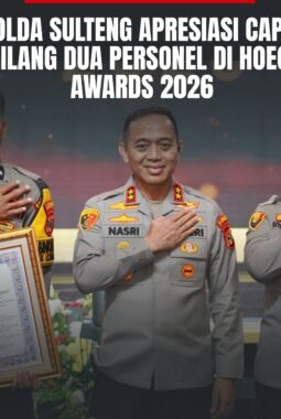 Kapolda Sulteng Apresiasi Capaian Gemilang Dua Personel di Hoegeng Awards 2026
