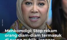 Menkomdigi:Stop Rekam Orang Diam-diam Termasuk Diruang Publik, Langgar UU PDP dan Etika 