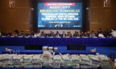 TNI AL Berhasil Tangkap  Kapal MV King Sun Bermuatan  1,3 Ton Narkotika