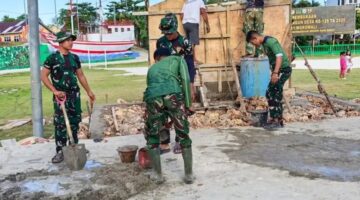 Sinergi TNI- Rakyat,Membangun Kepulauan Umbele Melaui Program TMMD Ke-129