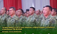 Terapkan Military Craft di Timur Indonesia, Langkah Pangdam XV/Pattimura di Apel Dansat TNI AD 2026