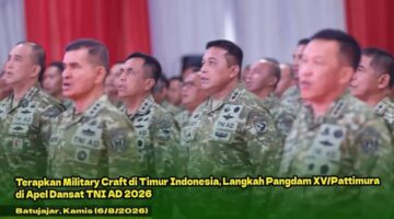 Terapkan Military Craft di Timur Indonesia, Langkah Pangdam XV/Pattimura di Apel Dansat TNI AD 2026
