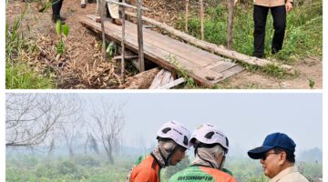 Presiden Prabowo  Langsung Mengecek Kebakaran Hutan di Kalimantan 