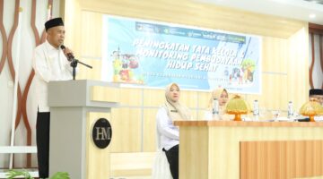 Wakili Bupati Morowali, Asisten III Afridin, Buka Kegiatan Peningkatan dan Monitoring Pembudayaan Hidup Sehat