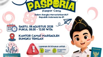 Semarakkan HUT RI ke-81, Yuk Datang ke PASPORIA dan Urus Paspor Tanpa Ribet!