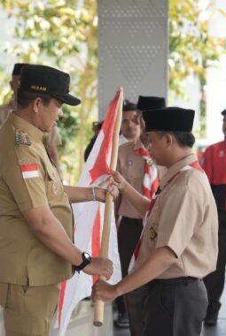 Kontingen Pramuka Morowali Menuju Jamnas XXII, Ini Pesan Bupati Iksan