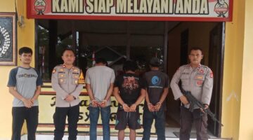Polsek Bungku Utara dan Polsubsektor Mamosalato amankan Tiga Pelaku Pencuri Buah Sawit Warga