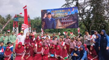 Bupati Morowali Hadiri Peresmian Jembatan Perintis Garuda, Perkuat Akses Masyarakat Desa Ipi   