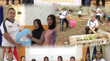 Semarak HUT ke-81 RI, Imigrasi Morowali dan Lapas Kolonodale Gelar Aksi Bersih dan Bakti Sosial