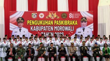 Kobarkan Semangat Generasi Muda: Forkopimda Morowali Kompak Hadiri Pengukuhan Paskibraka