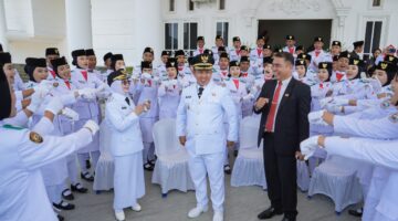 Upacara HUT RI Berjalan Lancar, Bupati Iksan Apresiasi Paskibraka
