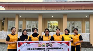 Sambut Hari Jadi Polwan ke-78, Polwan Polres Morowali Gelar Aksi Bersih Lingkungan