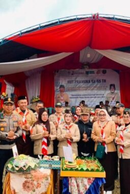 Wabup Iriane Iliyas, Buka Perkemahan Pramuka Kwarcab Morowali