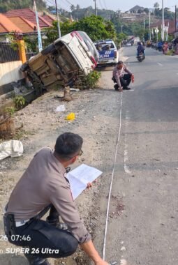 Kasatlantas Polres Morowali: Lakalantas di Desa Puungkoilu, Pengemudi dalam Pengaruh Narkoba 
