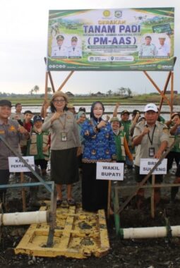 Wabup Morowali, Dukung Transformasi Pertanian Modern pada Gerakan Tanam Padi PM-AAS di Bumi Raya