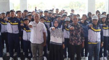 Wabup Iriane Iliyas Lepas Kontingen Morowali Berlaga di POPDA XXIV Sulteng 2026