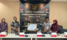 Morawali dapat Penghargaan IRH dari Kemenkum Sulteng 