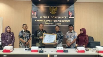 Morawali dapat Penghargaan IRH dari Kemenkum Sulteng 