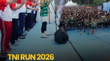 TNI Run 2026 Meriahkan Rangkaian HUT Ke-81 TNI, 15.965 Pelari Padati Monas