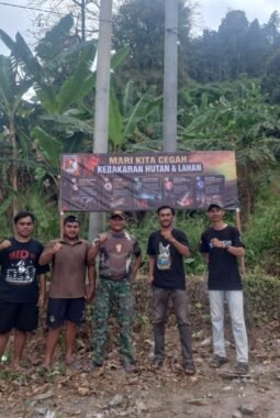 Cegah Karhutla, Koramil Bahodopi  Imbauan  Masyarakat Melalui Baliho 