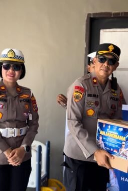 Sambut HUT Lalu Lintas Bhayangkara ke-71, Satlantas Polres Morowali Gelar Anjang Sana kepada Purnawirawan dan Warakawuri