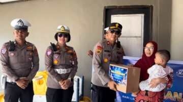 Sambut HUT Lalu Lintas Bhayangkara ke-71, Satlantas Polres Morowali Gelar Anjang Sana kepada Purnawirawan dan Warakawuri