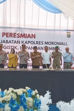 Hadiri Peresmian  Fasilitas Polres Morowali, Ini Pesan Bupati Iksan