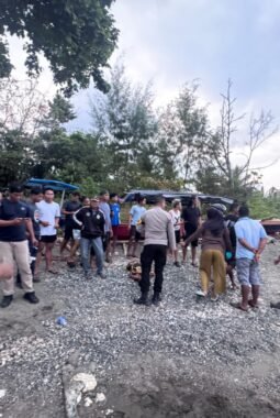 Dua Anak Ditemukan Meninggal Dunia  di Pantai Desa Bahomohoni, Polsek Bungku Tengah Lakukan TPTKP Awal