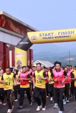 Polres Morowali Gelar Samjas Berkala, Jaga Kebugaran dan Kesiapan Personel