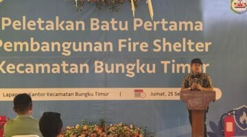 Bupati Morowali Apresiasi PT Vale Bangun Fire Shelter di Bungku Timur