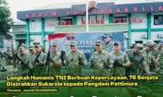 Langkah Humanis TNI Berbuah Kepercayaan, 75 Senjata Diserahkan Sukarela kepada Pangdam Pattimura