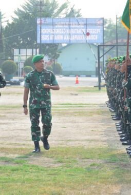 Danrem 132/Tadulako Hadiri Upacara Penyambutan Personel Yon TP 746/Pusaka Sakti Manakarra