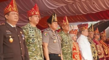 Dandim 1311/Morowali Hadiri Upacara Hari Jadi  ke-13 Kabupaten Morowali Utara